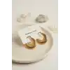 316L Çelik Gold Renk Halka Model Küpe