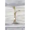 316L Çelik Gold Renk Pullu Model Kadın Bileklik