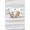 316L Çelik Gold Renk Vintage Kadın Küpe