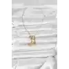 316L Çelik Gold Zirkon Taşlı Deniz Tema Charmlı Kadın Kolye