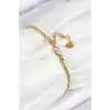 316L Çelik Göz Charm Model Gold Renk Kadın Bileklik