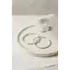 316L Çelik Gümüş Renk 36 mm Halka Küpe
