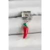 316L Çelik Gümüş Renk Kapya Biber Model Nomination Charm