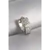 316L Çelik Gümüş Renk Zirkon Taşlı Tragus Piercing