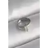 316L Çelik Gümüş Renk Zirkon Taşlı Tragus Piercing