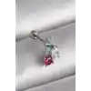 316L Çelik Gümüş Renk Zirkon Taşlı Tragus Piercing
