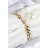 316L Çelik Halat Zincir Model Gold Renk Kadın Bileklik