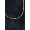 316L Çelik Örme Zincir Model Gold Renk Erkek Kolye