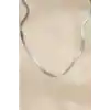 316L Çelik Silver Renk 45 cm İtalyan Zincir Model Kadın Kolye