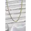 316L Çelik Zincir Gold Renk 60 cm Yılan Zincir Kadın Kolye