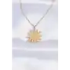 316L Çelik Zincir Gold Renk Göz Güneşi Tasarımlı Kolye