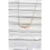 316L Çelik Zincir Gold Renk Kanatlı Pembe Kalp Model Kadın Kolye
