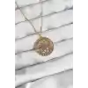 316L Çelik Zincir Gold Renk Lotus Model Kolye