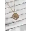 316L Çelik Zincir Gold Renk Lotus Model Kolye