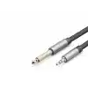 3.5Mm To 6.35Mm Gitar Kablosu 5 M - Siyah HDX1081