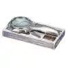 4X 6 Led Işık Aydınlatma 75Mm Optik Lens El Büyüteç