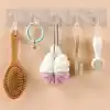 5li Kendinden Yapışkanlı Güçlü Şeffaf Askılık - Kapı Arkası Mutfak Duvar Banyo Askı
