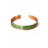 Yeşil Motifli Bakır Kelepçe Bileklik 1024