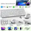 835 Mac Model Wireless Klavye Mouse Set Silver ZR701
