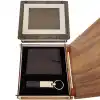 Ahşap Kutulu Anahtarlık ve Cüzdan Set