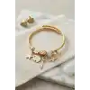 Anahtar ve Fil Model Beyaz Charmlı Bileklik