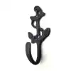 Antika Tarz Dekoratif Pirinç Halatlı, Çapa, Denizci, Gemici Askı - 95x42mm, Oksit