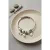 Beyaz Dino Charmlı Bileklik