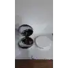 Beyaz Renk Büyüteçli Cep Aynası Yuvarlak