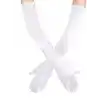 Beyaz Renk Dirseğe Kadar Uzun Kumaş Eldiven 40 cm