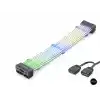 Bükülebilir Sleeved Ekran Kartı Argb Lightboard 2X8 Pin 44 Led Siyah ND2803B