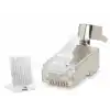 Cat7 Ez Rj45 Metal B Kalite Konnektör 100 Adet Plastik Kutu - Silver ND2425