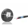 Cctv Kablo Mini Coax Eco Cca Pe 2X0.50 Mm Dış Mekan 100 M - Siyah HDX5582-100