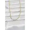 CM 14K Gold Renk Dolgun Zincir Model 60 cm Kadın Kolye