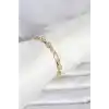 CM 14K Gold Renk Kalın Zincir Model Kadın Bileklik