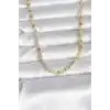 CM 14K Gold Renk Lazer Model 45 cm Kadın Kolye