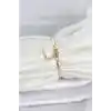 CM 14K Gold Renk Yassı Zincir Model Kadın Bileklik