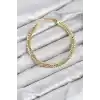 CM Başak Model Gold Renk Pirinç Kadın Bileklik