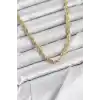 CM Burgu Model Gold Renk Pirinç 60 cm Kadın Kolye
