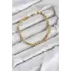 CM Singapur Model Zincir Gold Renk Kadın Bileklik