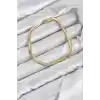 CM Yassı Yılan Zincir Model Gold Renk Pirinç Kadın Bileklik