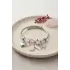 Damla Model Pembe Renk Charmlı Bileklik