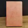 Desenli Deri Defter Somon