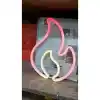 Duvara Asmalı Neon Alev 30 × 23 Cm