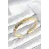 Ezme Zincir Model Gold Renk Kadın Bileklik