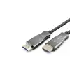 Fiber Optik Hdmi 2.0 Kablo 4K 60 Hz 10 M Siyah Gri HDX2055