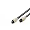 Fiber Optik Ses Kablosu 1.5 m Siyah HDX7804