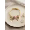 Fiyonk ve Kalp Pembe Charmlı Bileklik