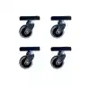 Furç Uzun-Sunta Bilyalı Teker - 20x50 - Gri - 18MM HKS184 - 4 Adet
