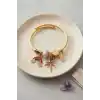 Gökkuşağı ve Mor Palmiye Charmlı Bileklik