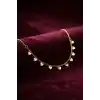 Gold Pirinç Kalp Model Kadın Kolye